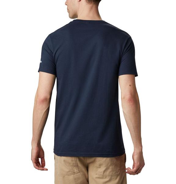 Columbia Pegasus T-Shirt Navy For Men's NZ1537 New Zealand